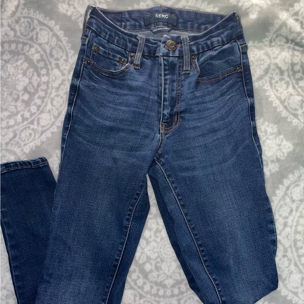 Aeropostale Women's Skinny Jeans - Dark Wash